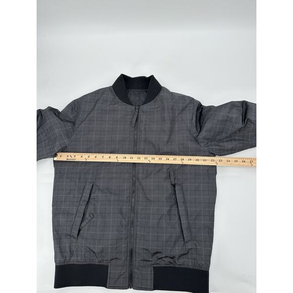 Saks Fifth Avenue Gray Duck Down Bomber Jacket Men’s Size Medium Classic Luxury - Picture 9 of 9